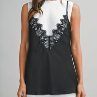 Lace Layered Slip Mini Dress