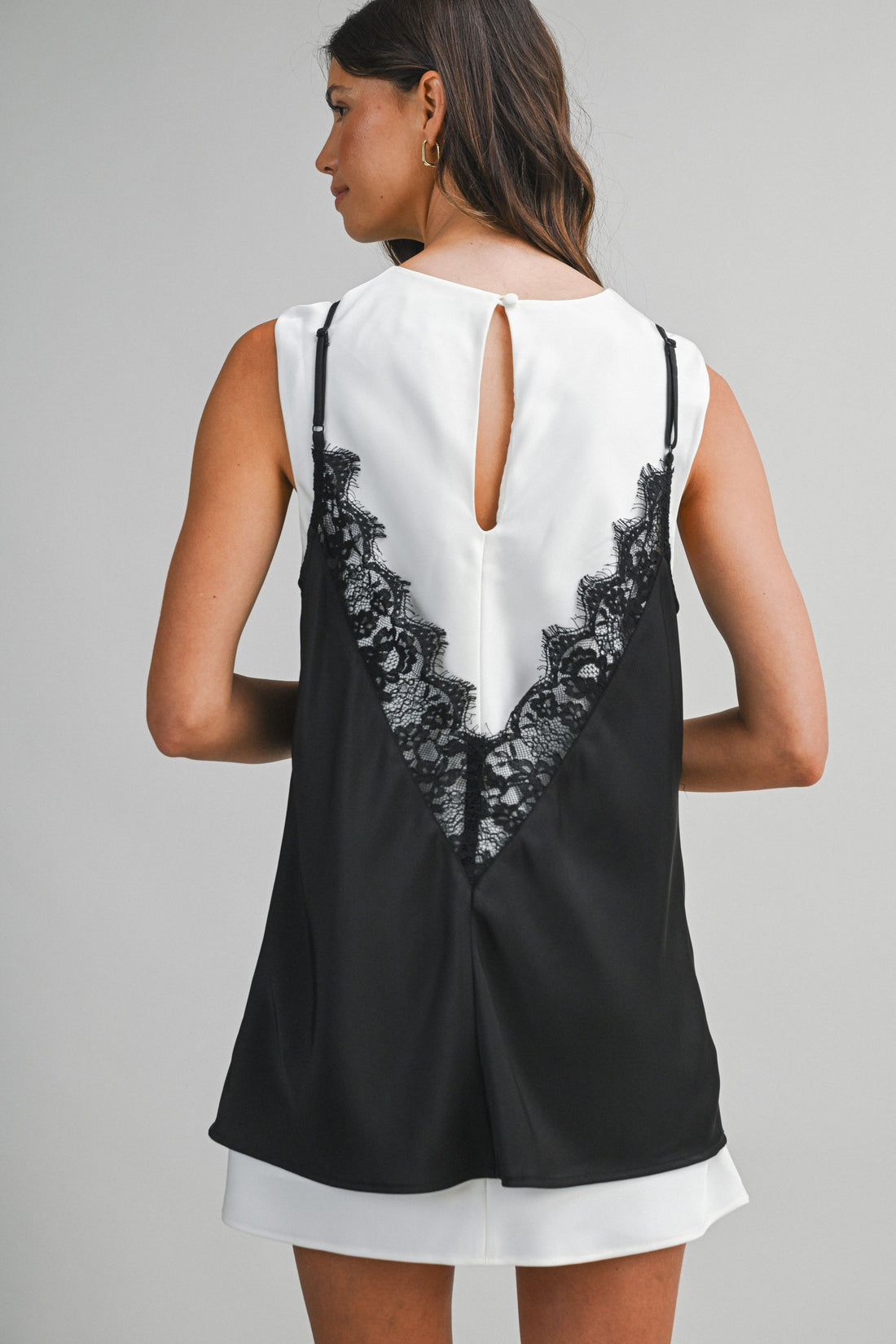 Lace Layered Slip Mini Dress