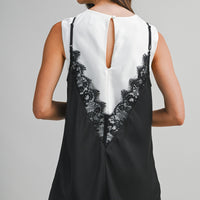 Lace Layered Slip Mini Dress
