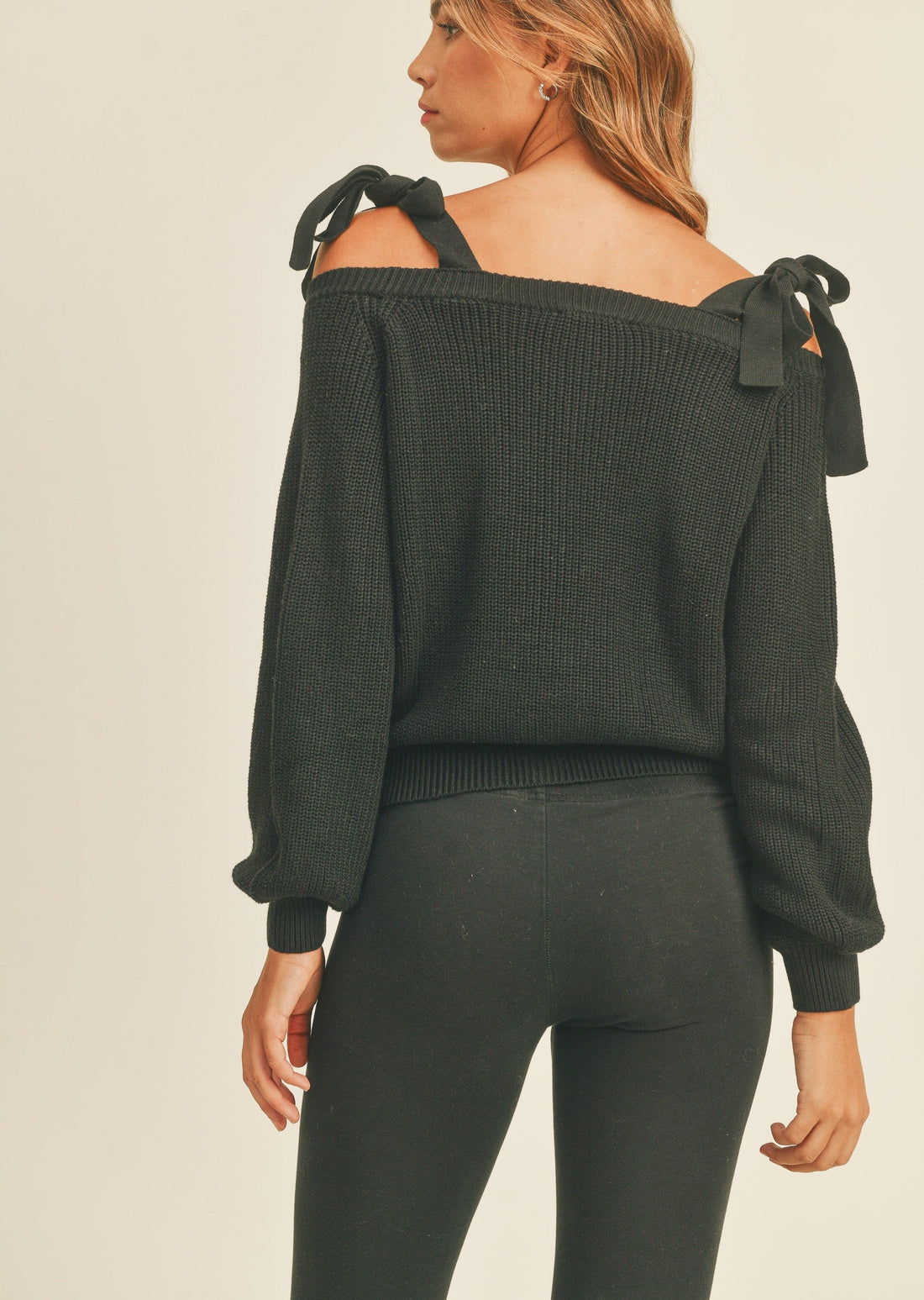 Off Shoulder Strap Sweater