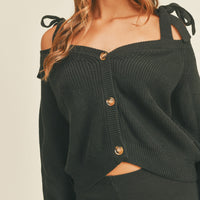 Off Shoulder Strap Sweater