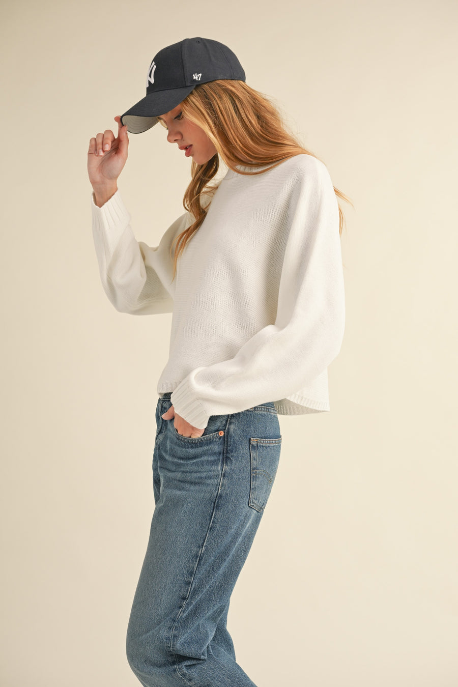 Dolman Sleeve Cape Style Sweater