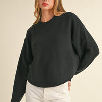 Dolman Sleeve Cape Style Sweater