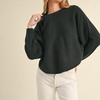 Dolman Sleeve Cape Style Sweater