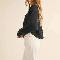 Dolman Sleeve Cape Style Sweater