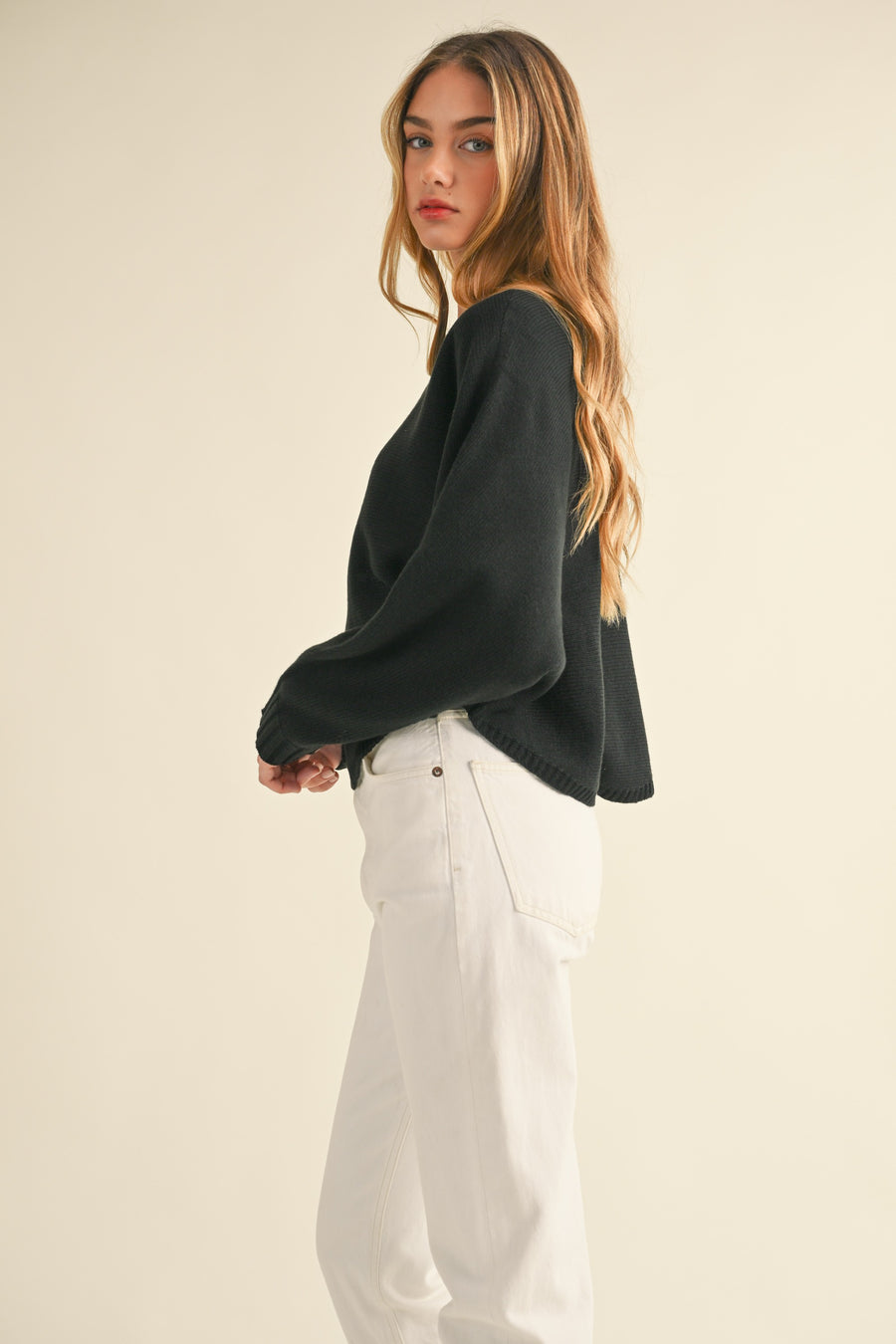 Dolman Sleeve Cape Style Sweater