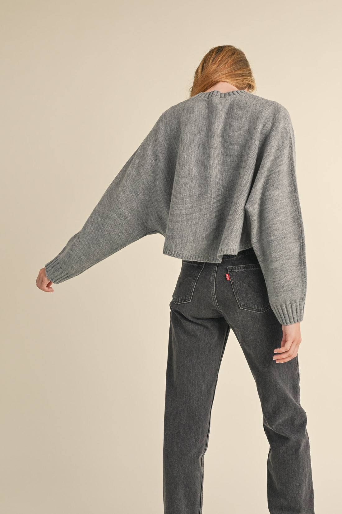 Dolman Sleeve Cape Style Sweater