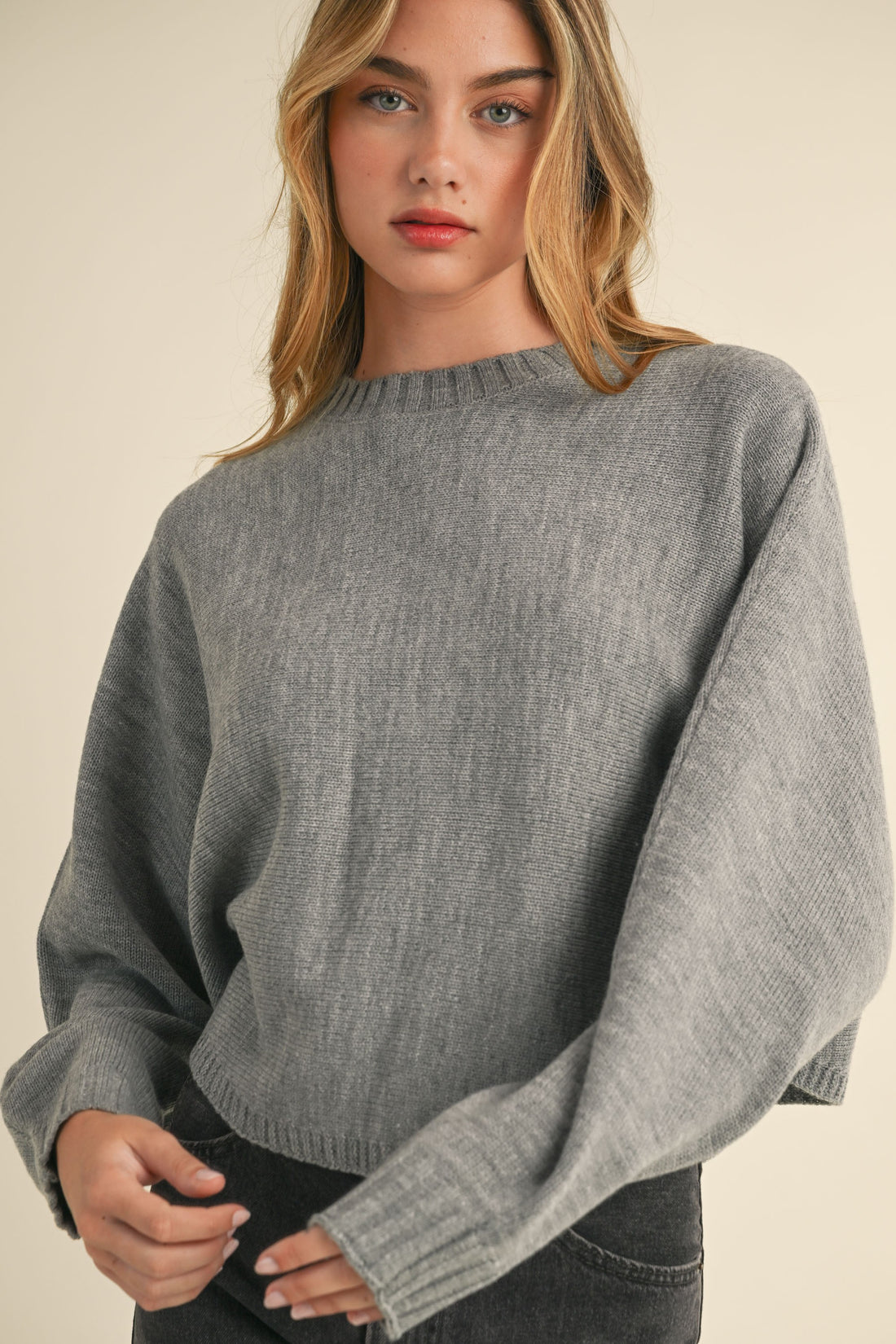 Dolman Sleeve Cape Style Sweater