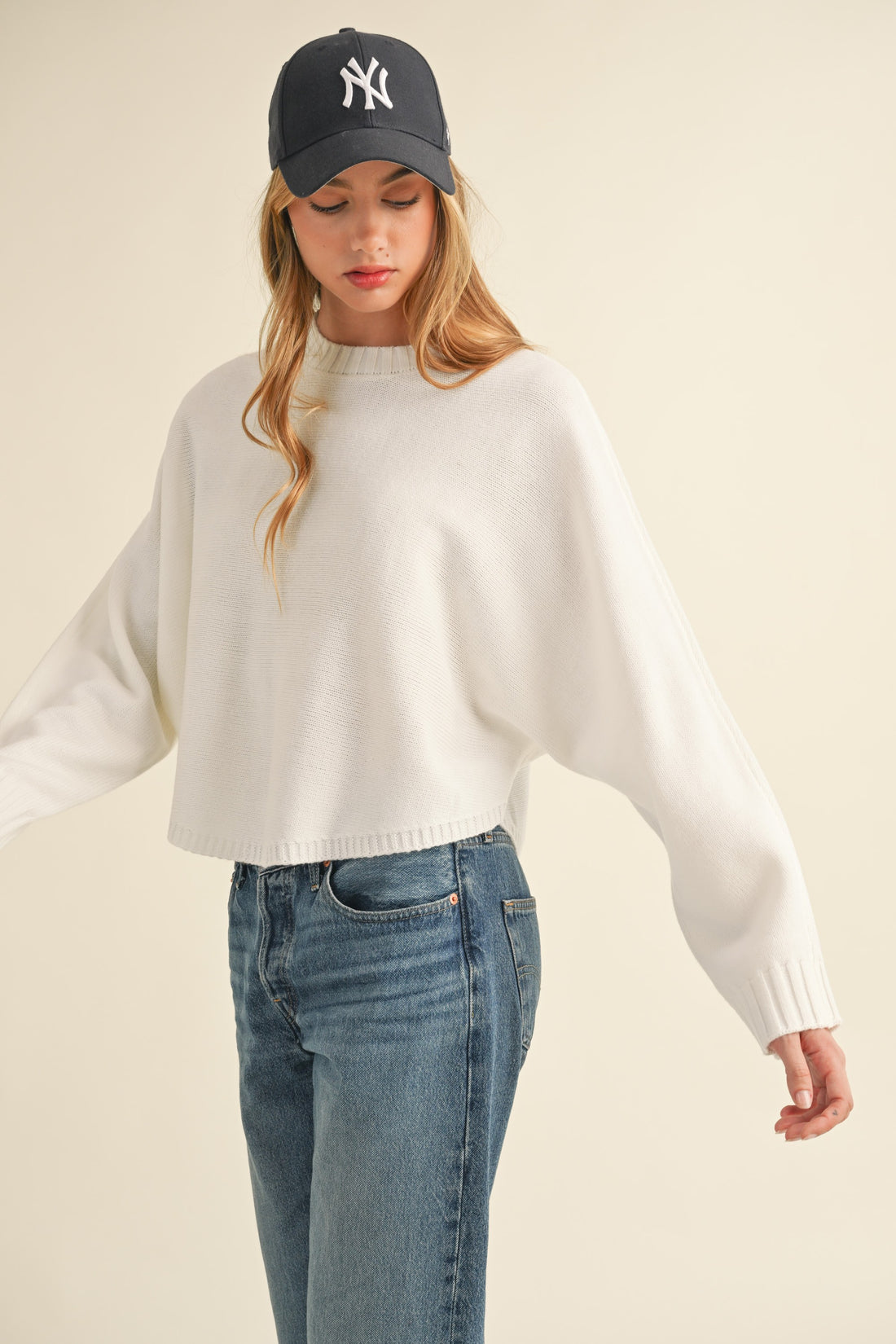 Dolman Sleeve Cape Style Sweater