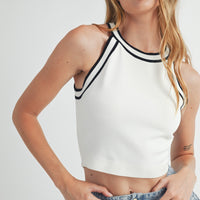 Halter Neck Knit Top