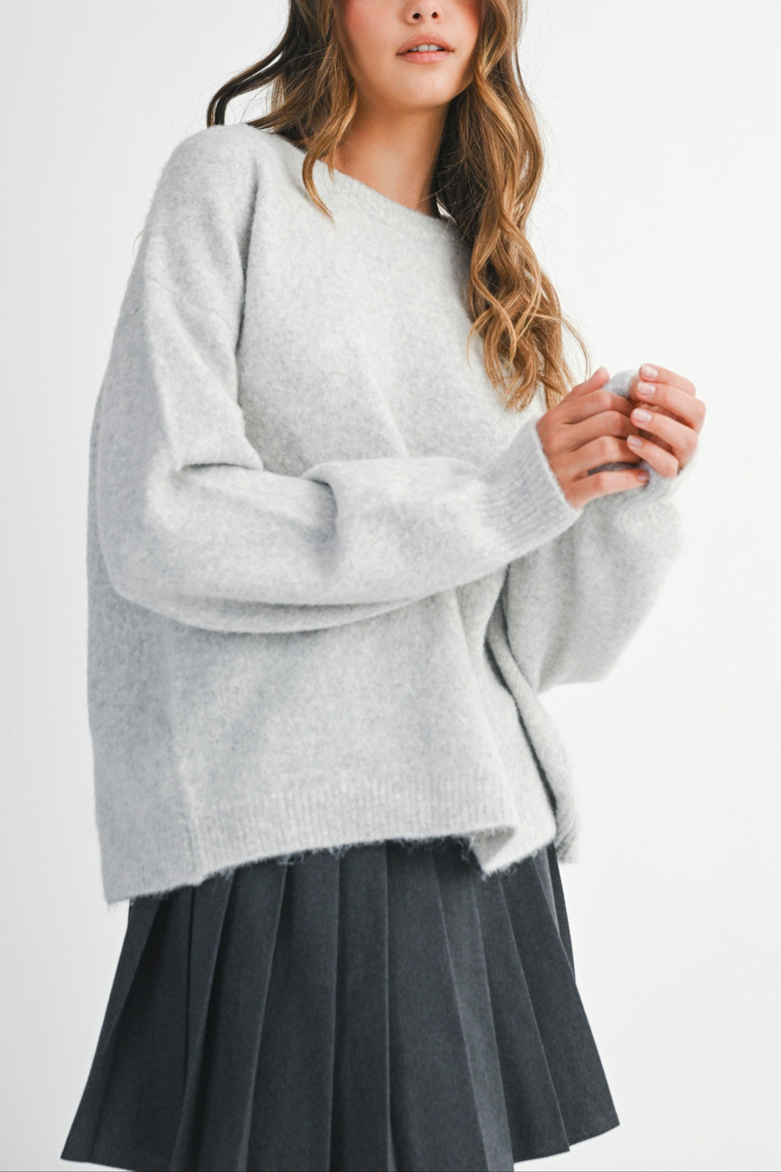 トップス NOTREemor back hole Volume Knit ivory TOPS｜NOTRE émor（ノートル エモア）