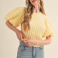 Bubble Sleeve Top