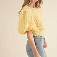 Bubble Sleeve Top