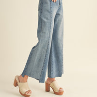 Color Block Denim Pants