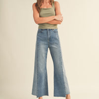 Color Block Denim Pants