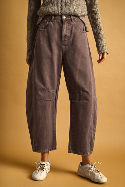 Barrel Cotton Pants