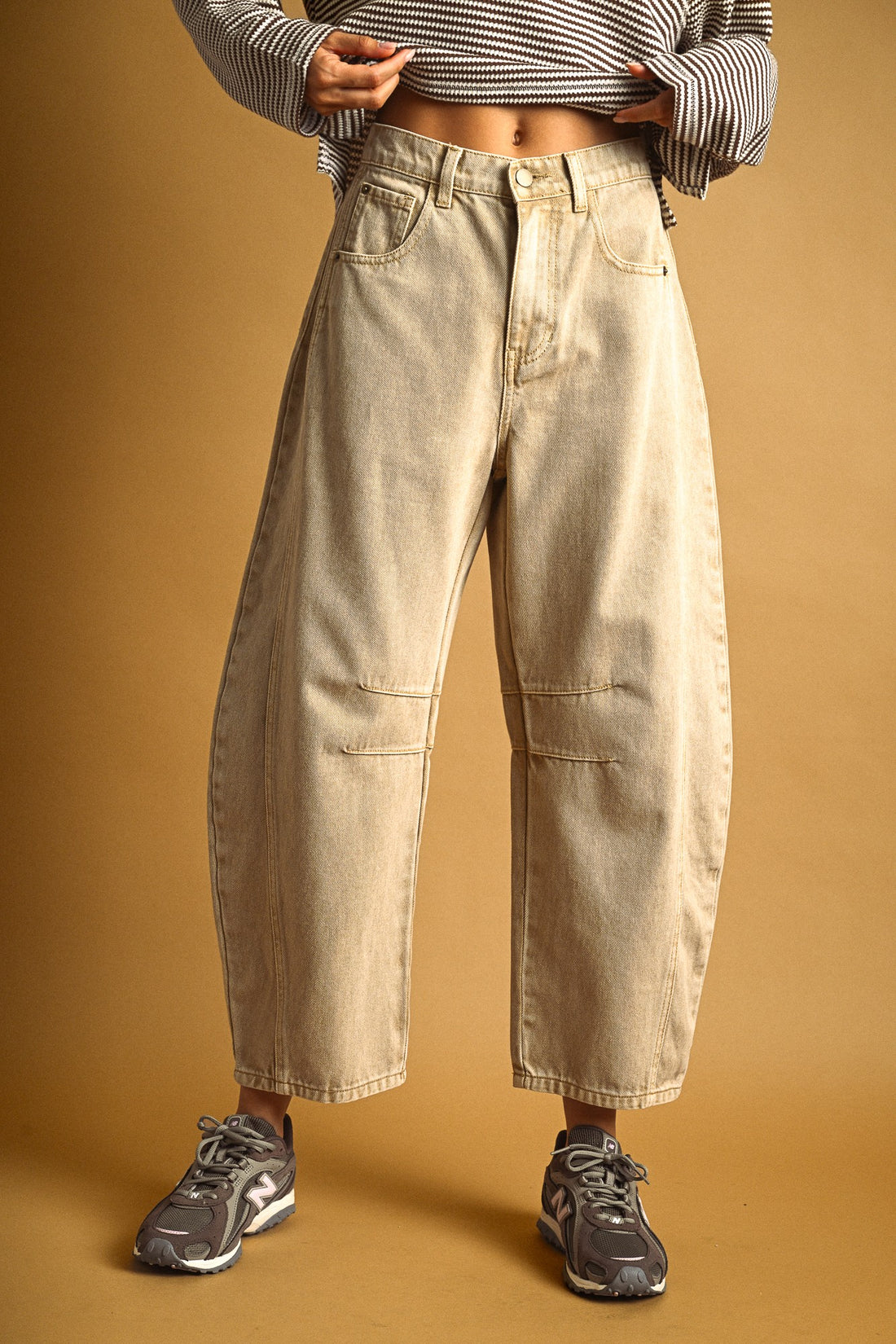 Barrel Cotton Pants