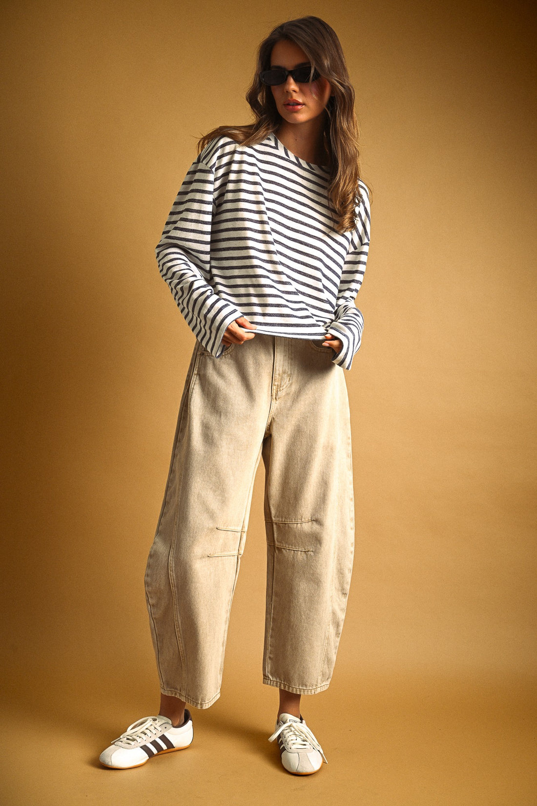 Barrel Cotton Pants