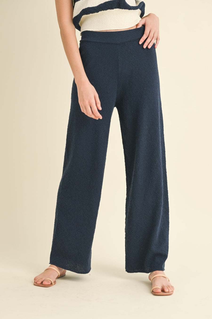 Comfy Knitted Straight Leg Pants