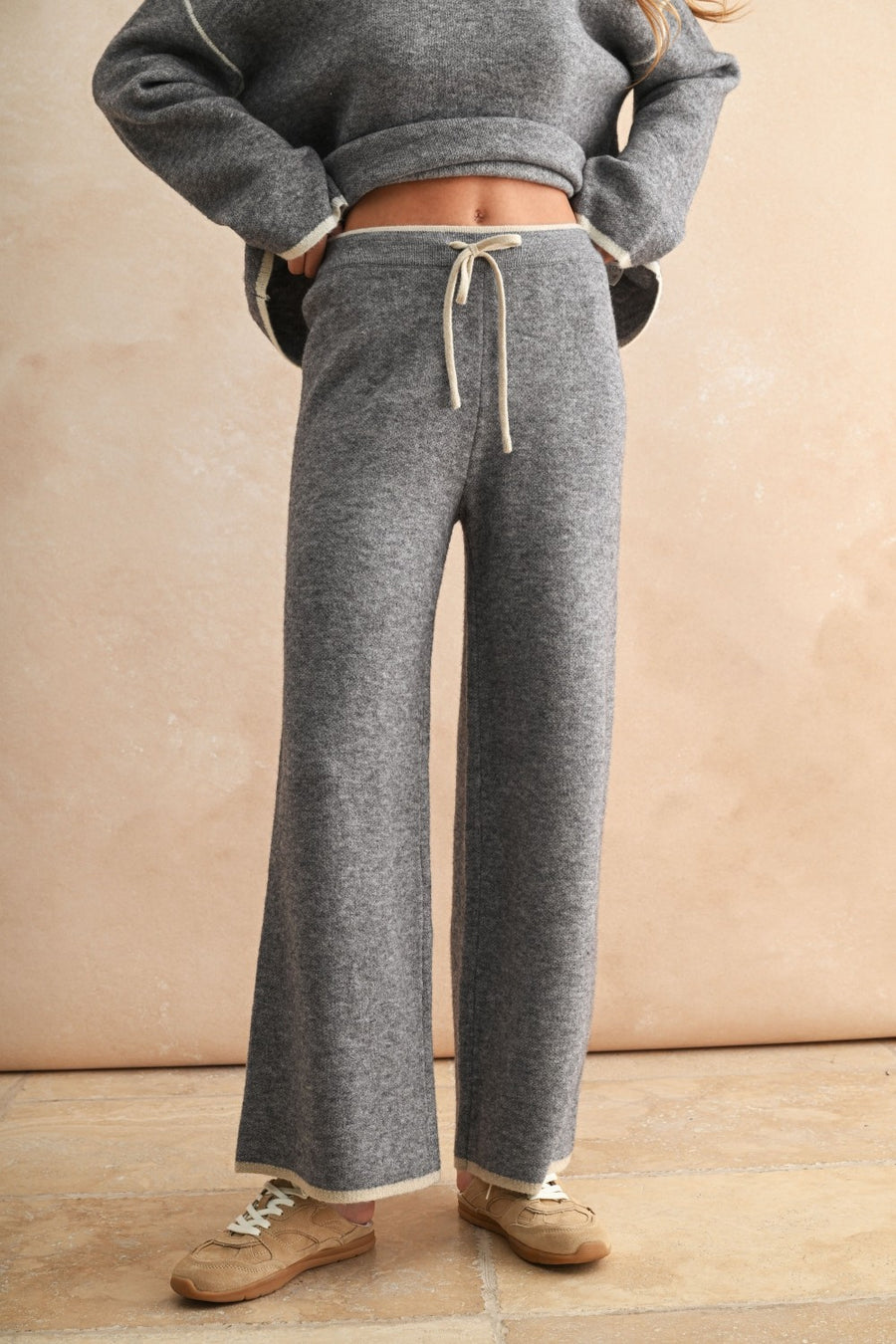 Wide-Leg Lounge Pants