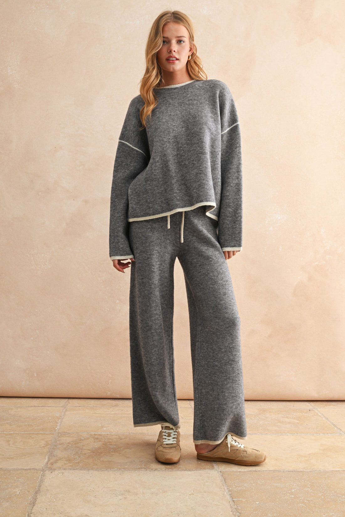 Wide-Leg Lounge Pants