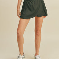 Pleated Tennis Wrap Skirt