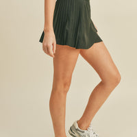 Pleated Tennis Wrap Skirt