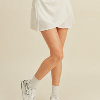 Pleated Tennis Wrap Skirt