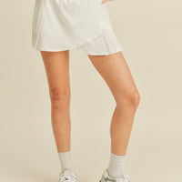 Pleated Tennis Wrap Skirt