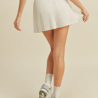 Pleated Tennis Wrap Skirt