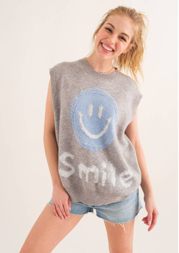 Smile For Me Knit Vest
