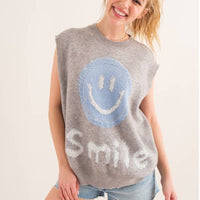 Smile For Me Knit Vest