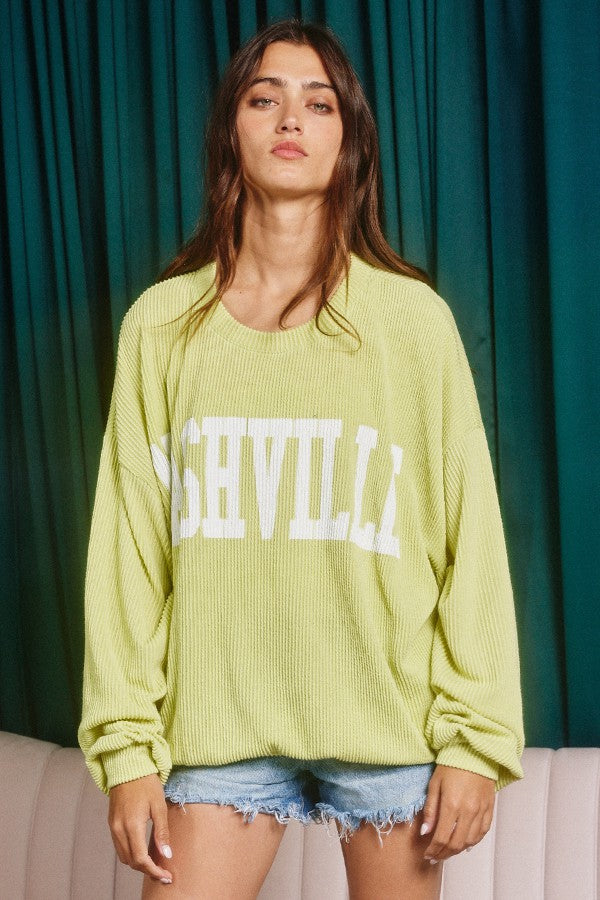 Nashville Graphic Oversized Sweatshirt