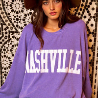 Nashville Graphic Oversized Sweatshirt