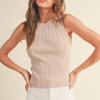 Sleeveless Knitted Top