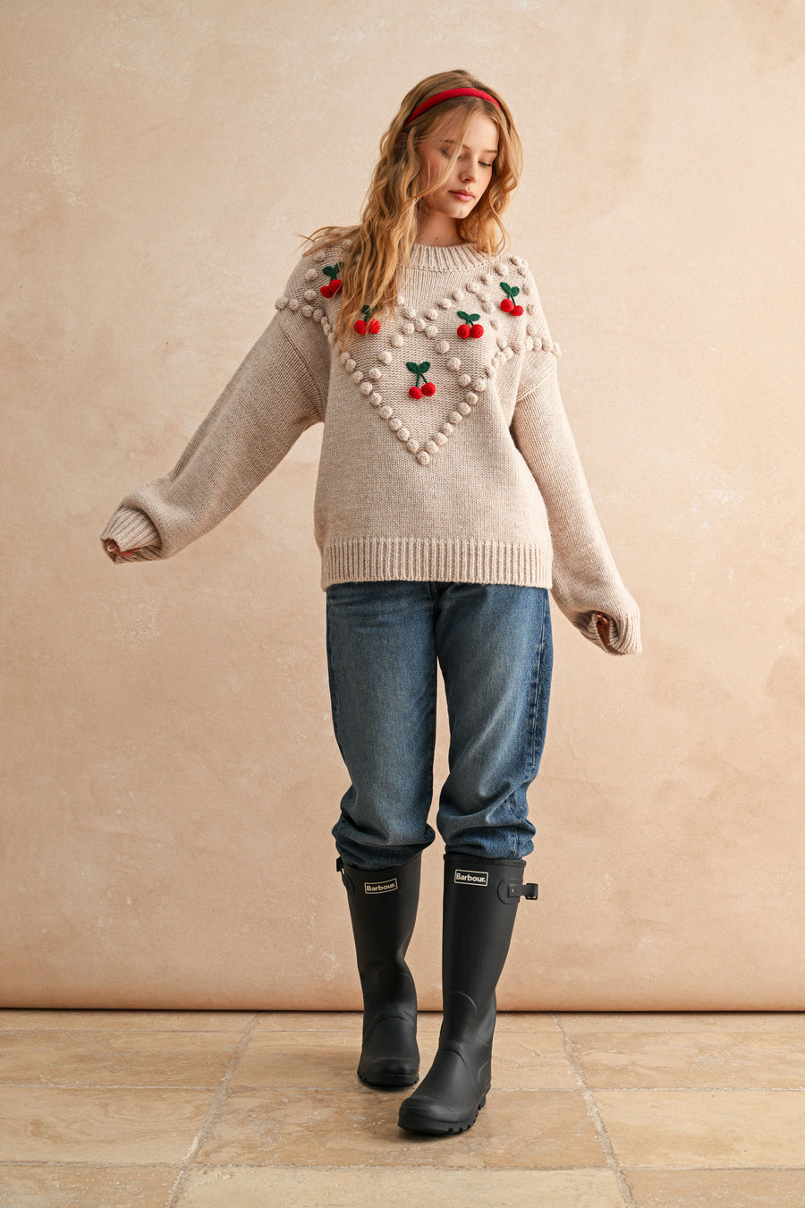 Sweet Cherry Pop Knit