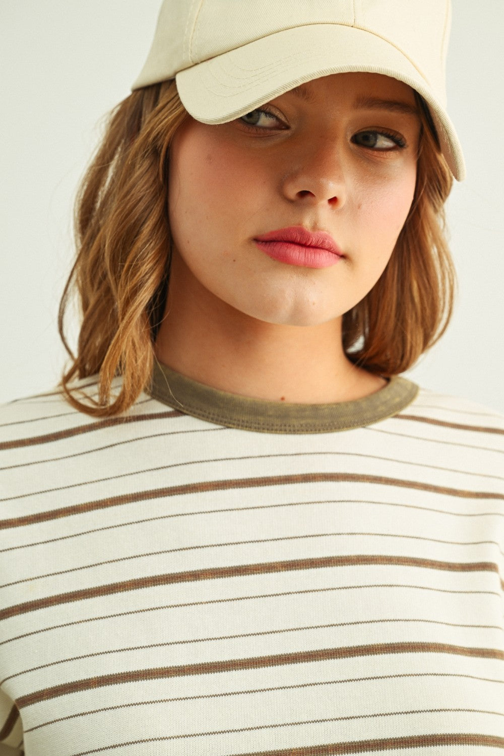 Weekend Stripe Oversized Cotton Pullover