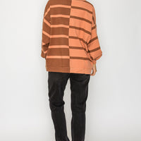 Choco Uptown Stripe Pullover