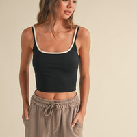 Two Tone Layered Cami Top