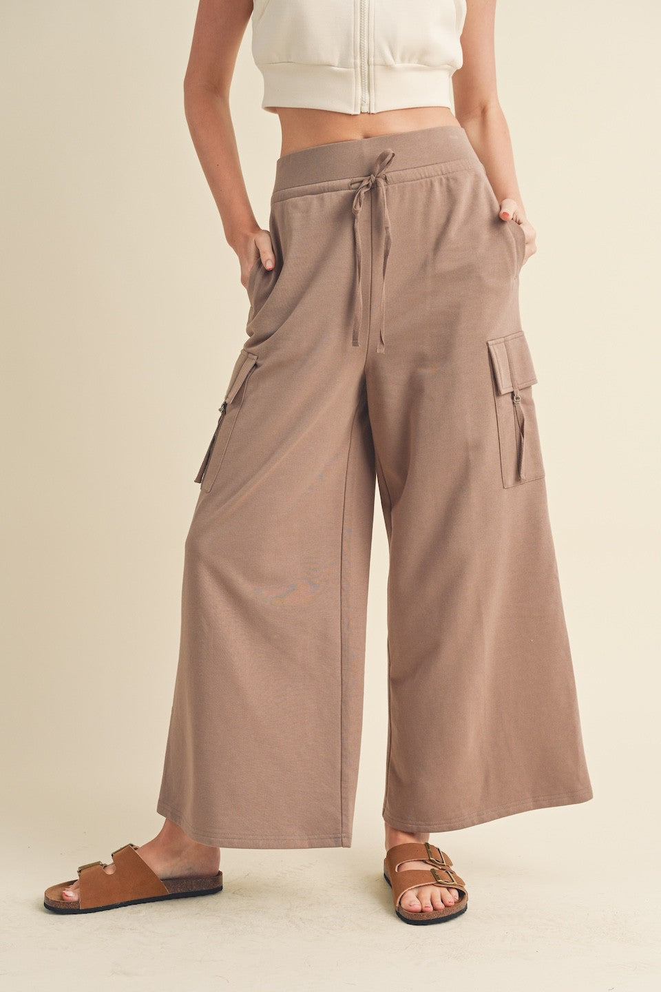 Wide Leg Cargo Pants