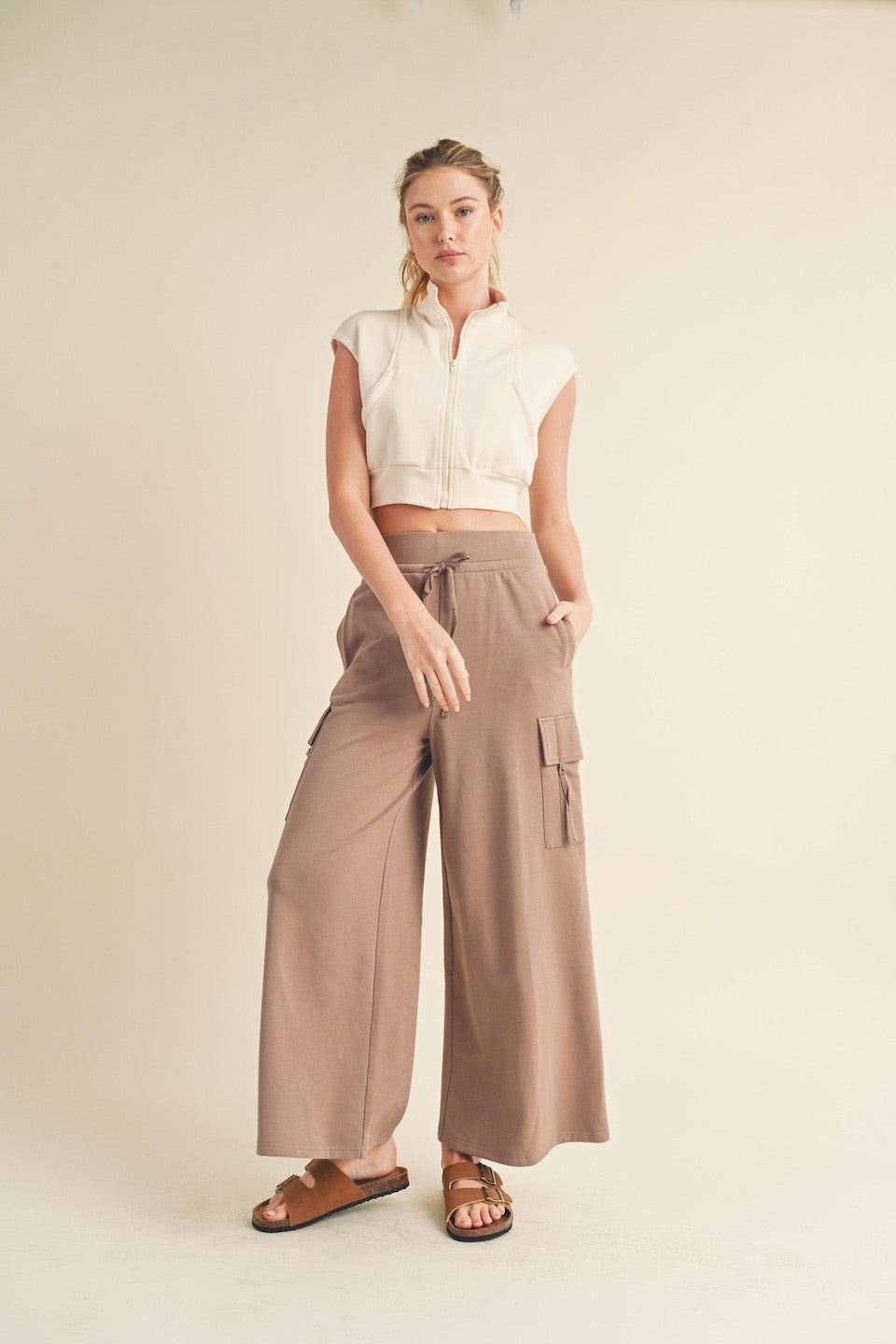 Wide Leg Cargo Pants