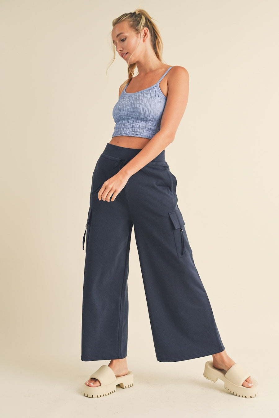 Wide Leg Cargo Pants