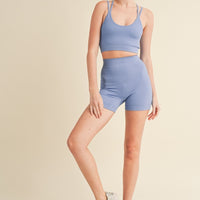 Seamless Tank Top and Shorts Set