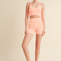 Seamless Tank Top and Shorts Set