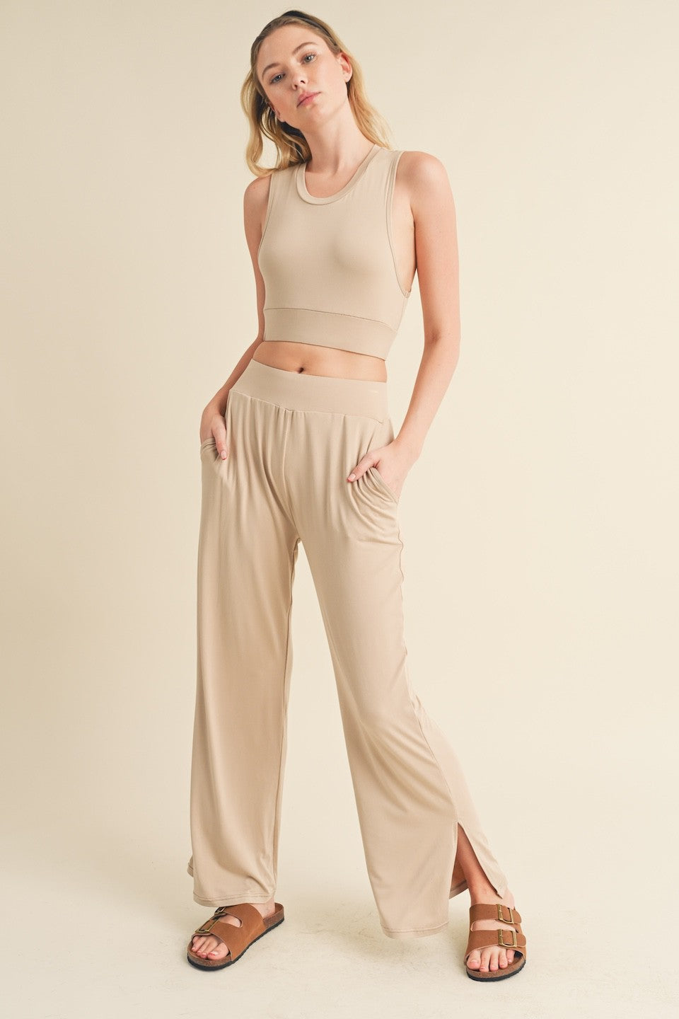 Lounge Tank Top & Wide Leg Set