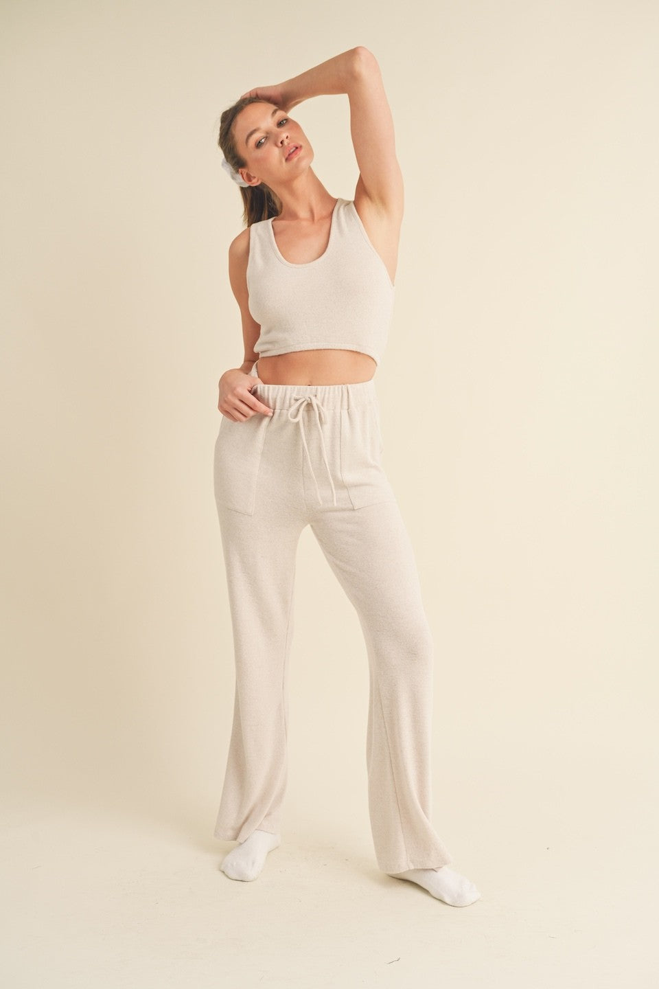 Soft Brushed Lounge Tank and Pants Set