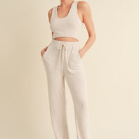 Soft Brushed Lounge Tank and Pants Set