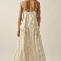 Flowy Polka Dot Cami Maxi Dress