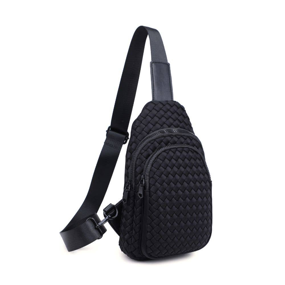 Woven Neoprene Sling Backpack with Adjustable Strap