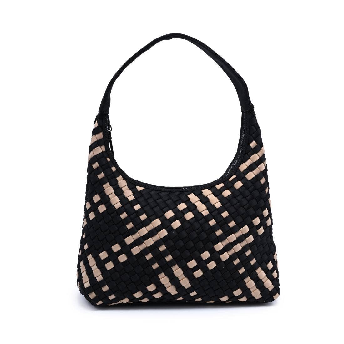 Modern Woven Neoprene Hobo Shoulder Bag
